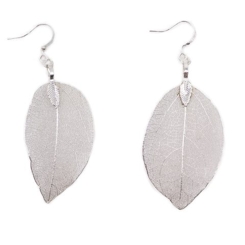Pendientes - Hoja de valor - Plata