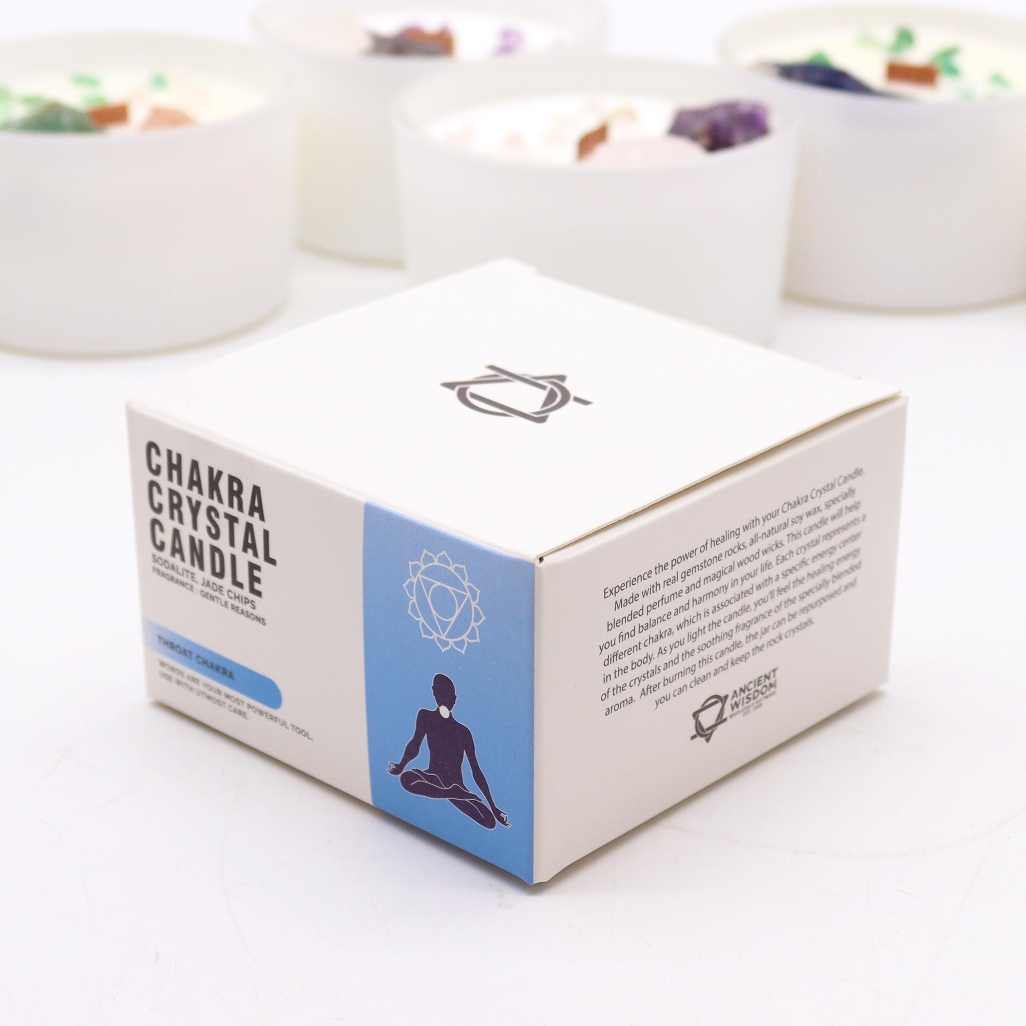 Velas de Cristal de Chakra - Chakra de la garganta - Imagen 3