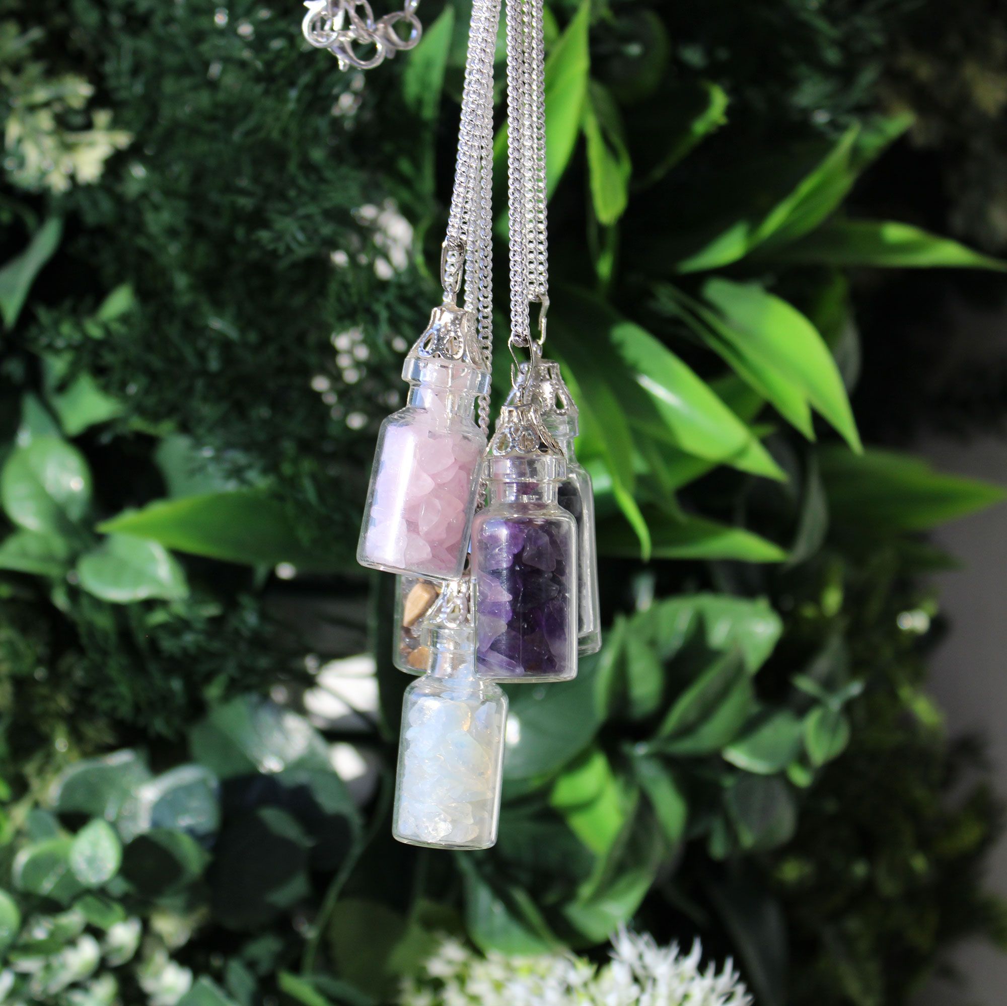 Collar de Piedras Preciosas Embotelladas - Amatista - Imagen 5