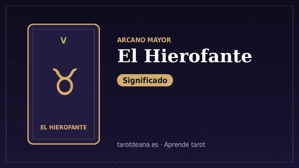 El Hierofante – Significado | Tarot de Ana