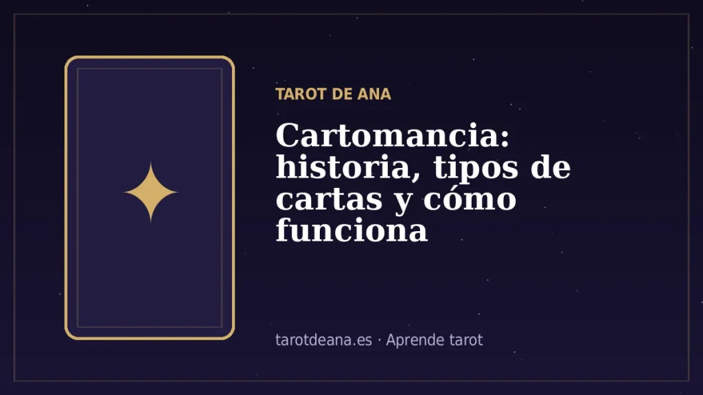 Cartomancia: historia, tipos de cartas y cómo funciona | Tarot de Ana