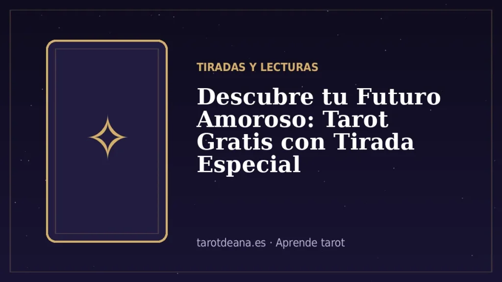 Descubre tu Futuro Amoroso: Tarot Gratis con Tirada Especial | Tarot de Ana