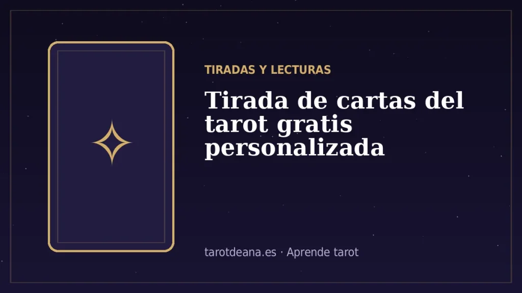Tirada de cartas del tarot gratis personalizada | Tarot de Ana