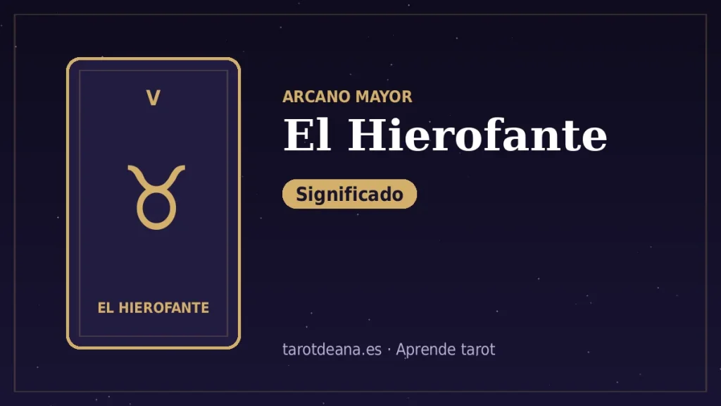 El Hierofante – Significado | Tarot de Ana