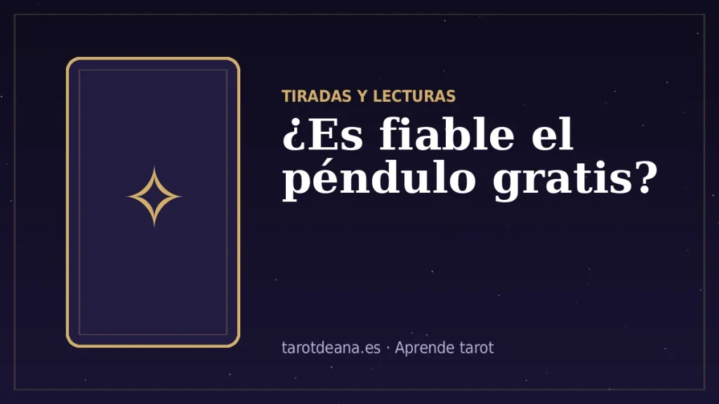 ¿Es fiable el péndulo gratis? | Tarot de Ana