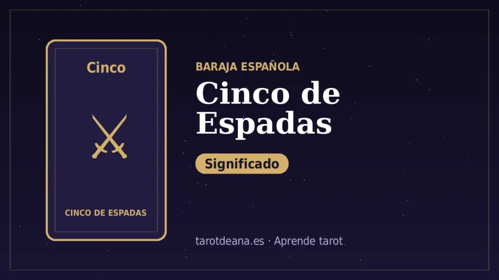 Cinco de Espadas – Significado | Tarot de Ana