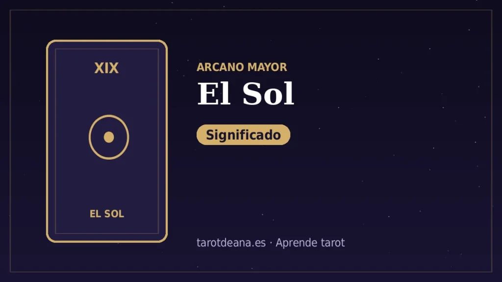 El Sol – Significado | Tarot de Ana