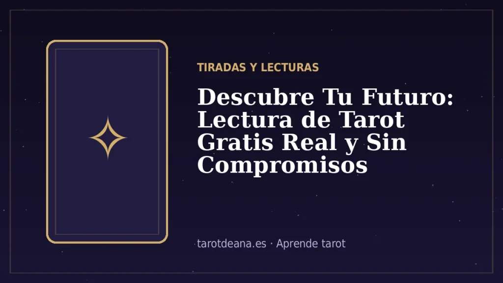 Descubre Tu Futuro: Lectura de Tarot Gratis Real y Sin Compromisos | Tarot de Ana